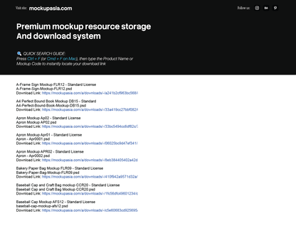 Access the full mockup library — all products included.