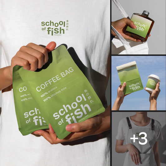 School of Fish Mockup Bundle