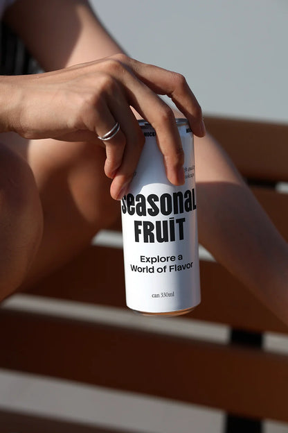soda can mockup handheld relaxed summer lifestyle scene