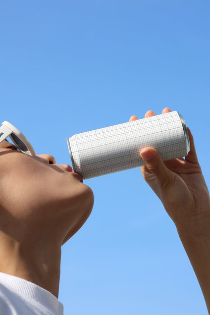beer and juice can mockup lifestyle consumption moment