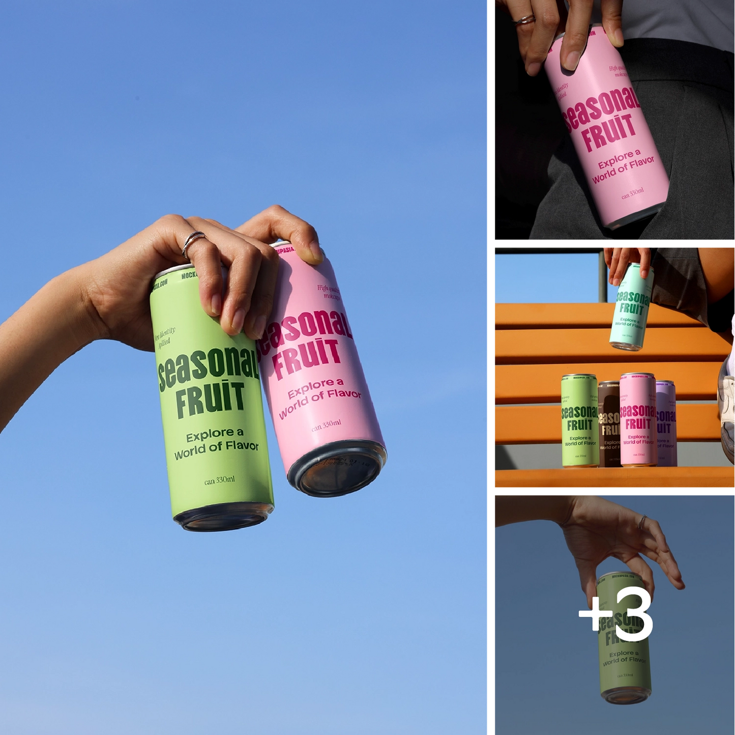 Soda Can Mockup Bundle