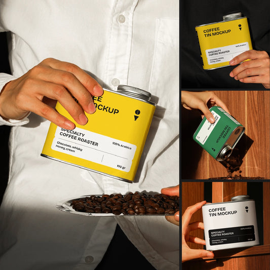 Coffee Tin Can Mockup Bundle